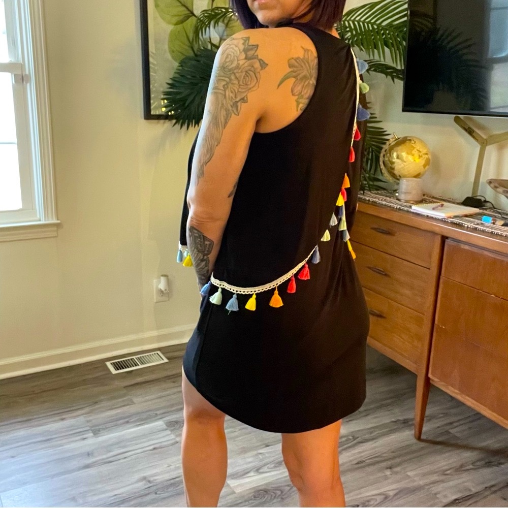 Judith March Pom Boho Dress, Size: Small